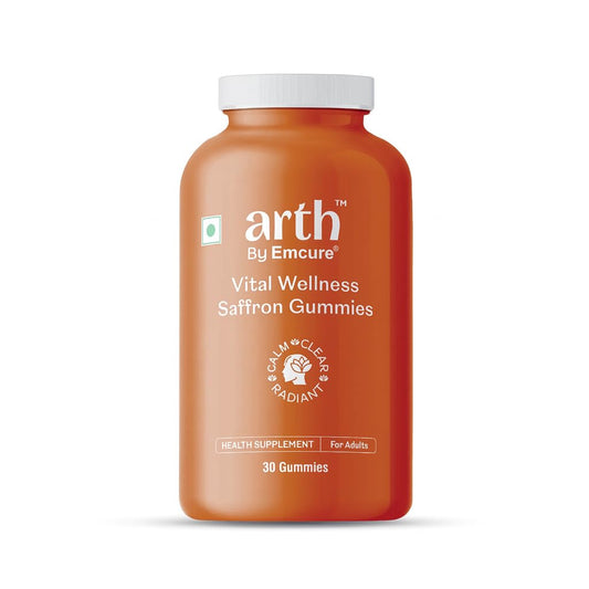 Arth Premium Kesar Saffron Beauty Gummies | Skin Glow, Radiance & Mood Support | Beauty & Wellness Supplement | 30 Veg Gummies