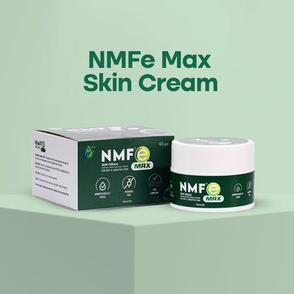 NMFe Max Skin Cream with Ceramide Complex For Severe Dry Skin 60 GM | For Barrier Repair Deep Hydration | Gives Immediate Comfort | Niacinamide , Shea butter & Vit E | For Dry & Sensitive Skin | Dermatologically Tested