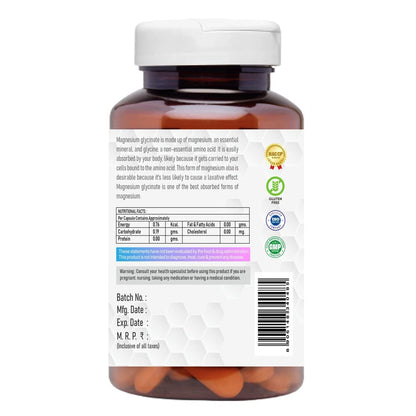 The Vitamin Factory Magnesium Glycinate Supplement - High Absorption Magnesium Supplements For Both Men & Women, Supports Sleep, Muscles & Nerve Health Supplements, 60 Vegetable Capsules