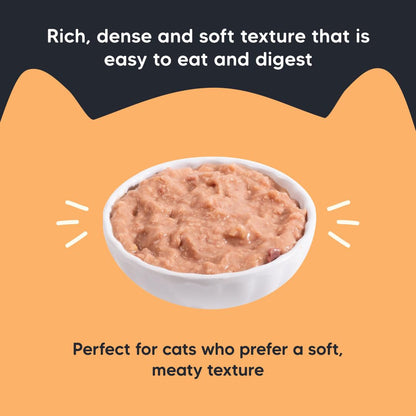 Meowsi by HUFT Chicken Breast Pate Cat Food - 80 gm | Wholesome, Smooth & High-Protein Wet Food for Persian & All Breeds | Supports Strong Muscles, Healthy Digestion & Shiny Coat