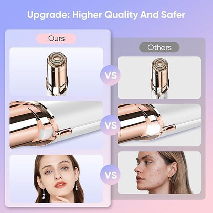 Hewan 2-in-1 Hair removal machine Eyebrow Trimmer for Women - Facial Hair Removal Machine For Women - Face,Upper Lips,Cheek, Chin and Nose Hair Remover, USB RECHARGEABLE Epilator
