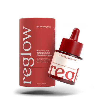 Reglow Face Serum | 15% Vitamin C Complex, Claire Blanche II, Melazero & Hyaluronic Acid |Advanced Pigmentation Control, Dark Spots, Protects Against Pollution and UV | 30 ML