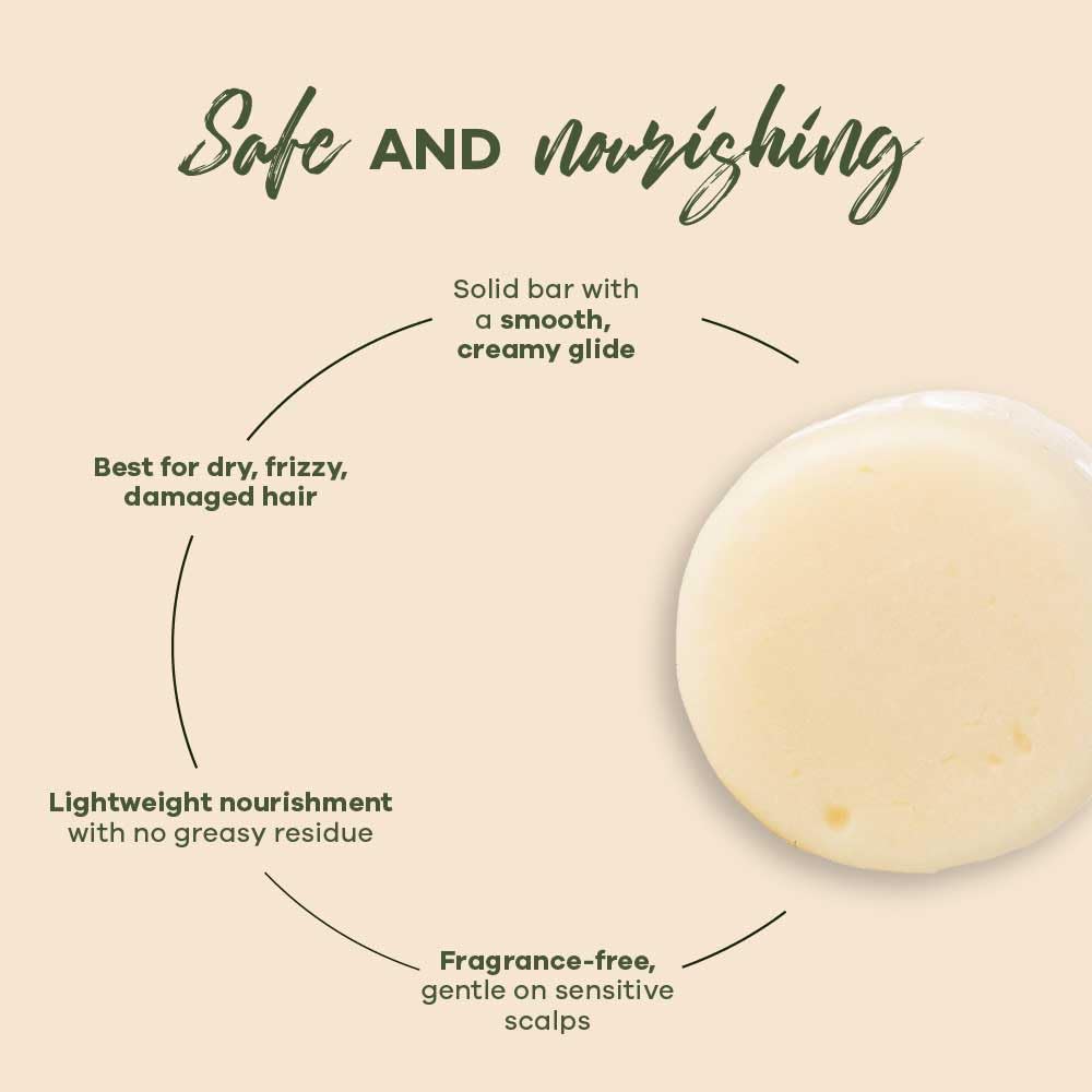 Earth Rhythm Solid Conditioner Bar – Argan & Black Castor, Deep Conditioning + Frizz Control, No Parabens & Sulphates