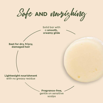Earth Rhythm Solid Conditioner Bar – Argan & Black Castor, Deep Conditioning + Frizz Control, No Parabens & Sulphates