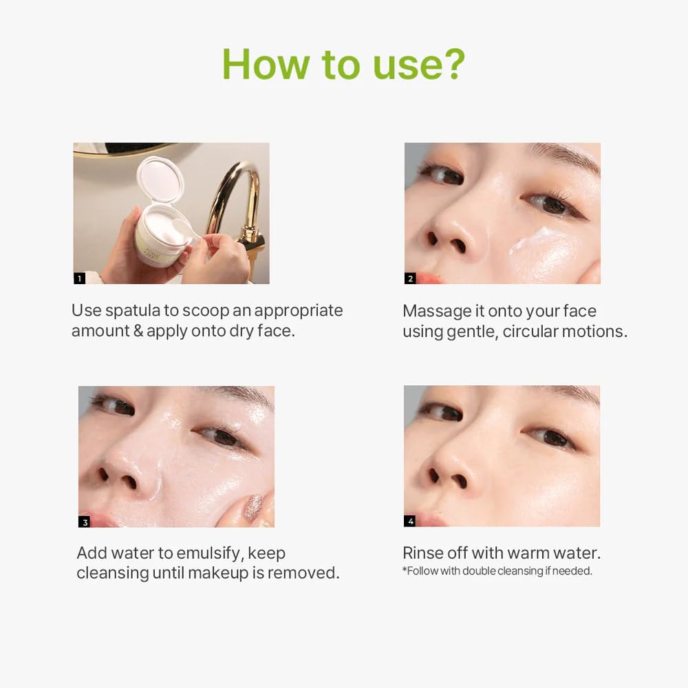 THANKYOU FARMER Pollufree Makeup Melting Cleansing Balm (90ml) Sherbet-Texture Cleansing Balm Makeup Remover & Cleanser for All Skin Types, Removes Waterproof Makeup, Dirt & Pollution, Hydrating & Non-Stripping Korean Skincare