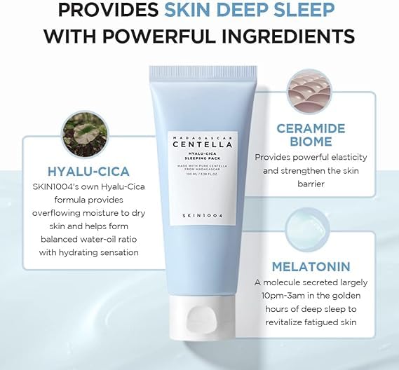 SKIN1004 Madagascar Centella Hyalu-Cica Sleeping Pack | Made With Pure Centella | Suitable For All Skin Types