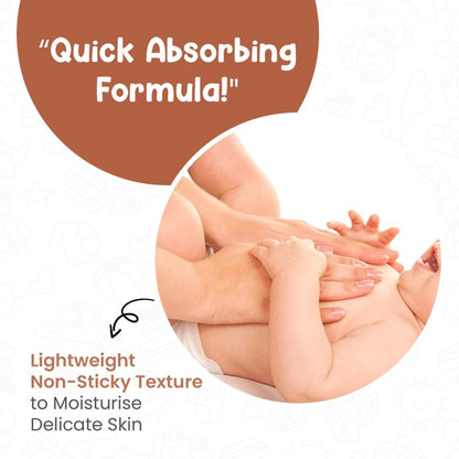 Mother Sparsh Nourishing Baby Massage Oil -100ml | With Almond & Avocado Oil | Non Sticky & Moisturizing Baby Oil for New Born