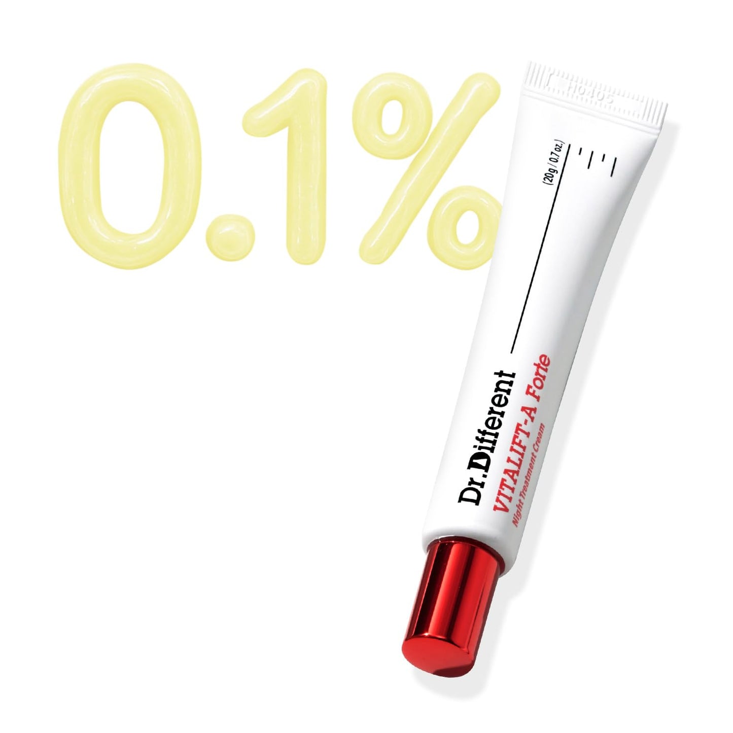 Dr.Different VITALIFT-A Forte - Retinal Intensive Anti-Aging Night Cream for Lifting & Firming-Anti-Wrinkle - Reduce Wrinkles & Fine Lines 0.7oz.