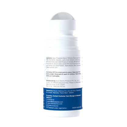 Be Bodywise 4% Aha Bha Underarm Roll On 50ml | 2% Lactic Acid, 1% Mandelic Acid, 1% Salicylic Acid | Controls Odour & Reduces Pigmentation | 0% Alcohol & 0% Aluminium | Aqua Fragrance