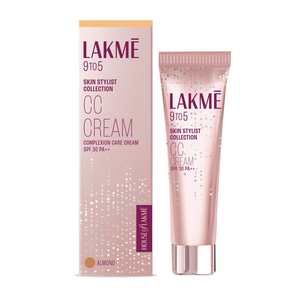 Lakme 9 to 5 CC Cream Mini|| Beige|| Light Face Makeup with Natural Coverage|| SPF 30 - Tinted Moisturizer to Brighten Skin|| Conceal Dark Spots|| 9 g