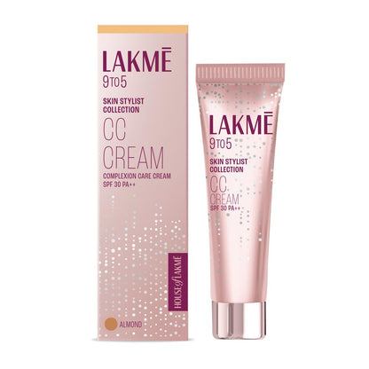 Lakme 9 to 5 CC Cream Mini|| Beige|| Light Face Makeup with Natural Coverage|| SPF 30 - Tinted Moisturizer to Brighten Skin|| Conceal Dark Spots|| 9 g