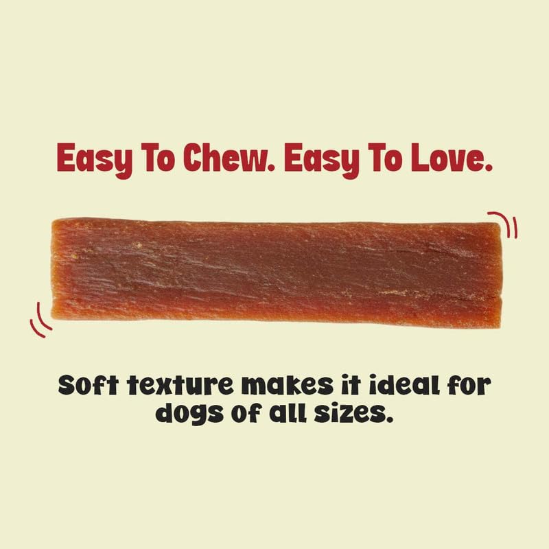 PETS EMPIRE Yo Jerky Juicy Meat Dog Treats, 100g | High Protein Soft Chew Snacks for Dogs | Made with Real Chicken & Sweet Potato | Grain-Free, HealthyR Eward for Puppies & Adult Dogs
