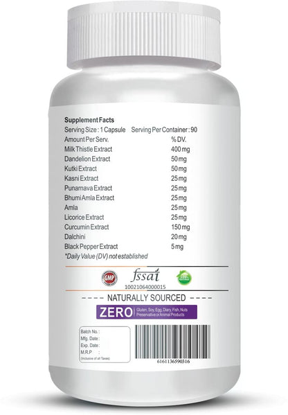 Supplement bottle with label showing ingredients and branding on a white background