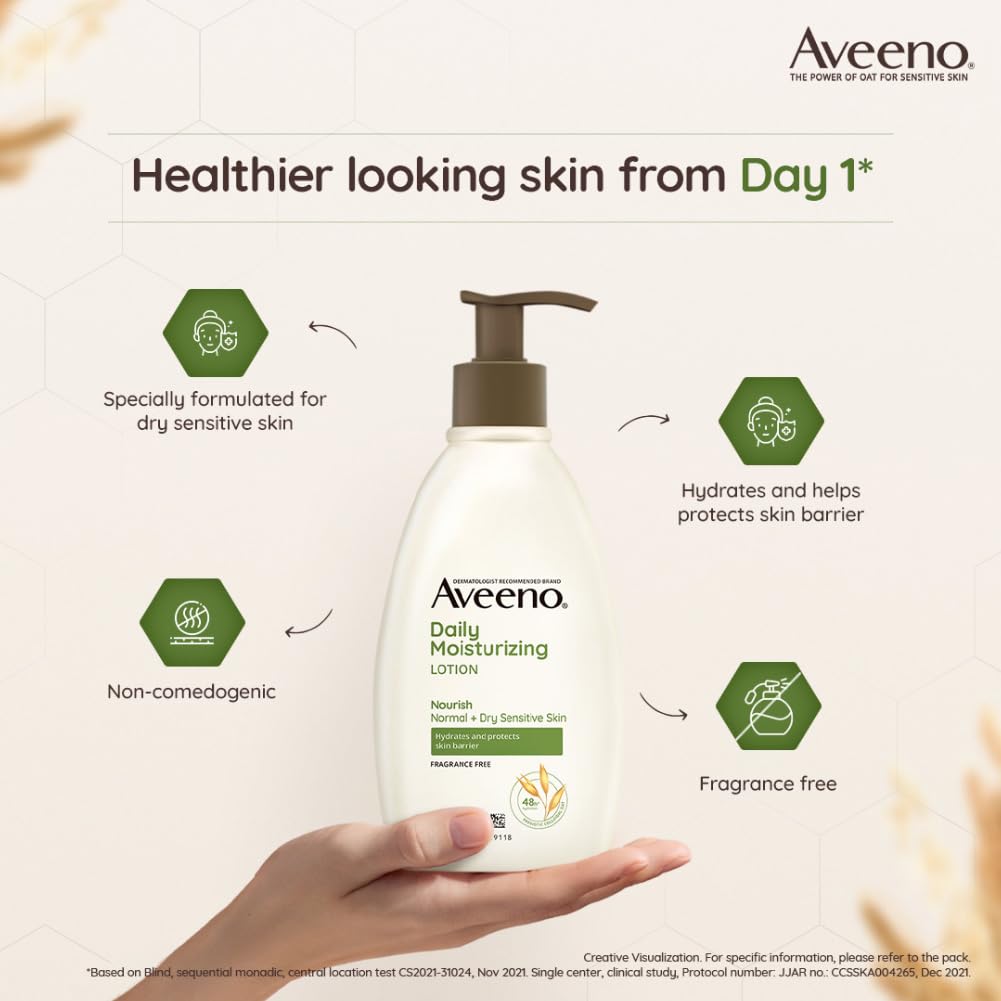Aveeno Daily Moisturizing Lotion 354ml (for Normal and Dry Skin)