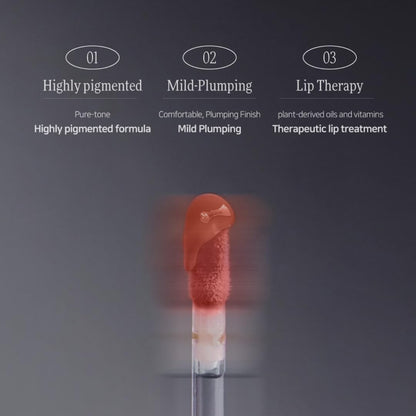 DINTO Deep-Kissed Plumping Lip Enamel (152 Clock Tower, 4ml) Korean Glitter Lip Gloss, High Shine Lip Plumper, Hydrating Lip Plumping Gloss, Long-Lasting, Non-Sticky, Vegan & Cruelty-Free