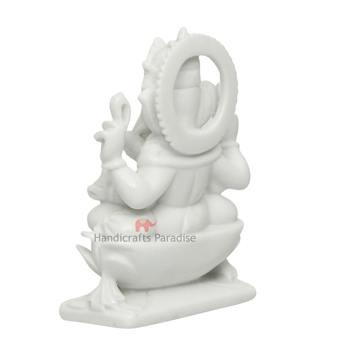 Paradise Sitting Ganesha for Puja Goodluck Blessings and Home Décor Showpiece - 6.25 inch