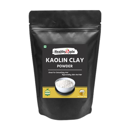 Healthy Apple Light Kaolin Clay 227 Grams (8 oz) | Gentle Clay for Skin & Hair | Cleans Pores | Exfoliates & Detoxifies | Removes Excess Sebum