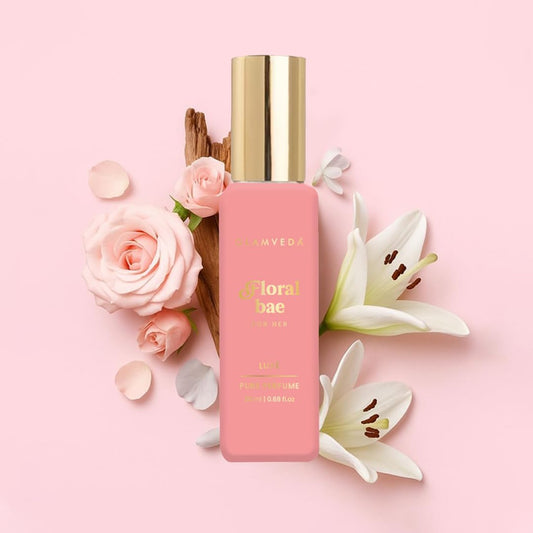 Glamveda Floral Bae Luxury Pure Perfume for Woman 20ml | Long-Lasting Fragrance | with Lily of the valley, Orchid, Vanilla | Floral & Fruity Premium | Perfume for Women