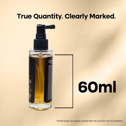 QSera Hair Serum 60 ML | Strengthens Roots, and Promotes Thicker, Healthier Hair | Superior over Redensyl,Procapil 3% & Capilla Longa Combinations | 20 Days Hair Fall Control solution