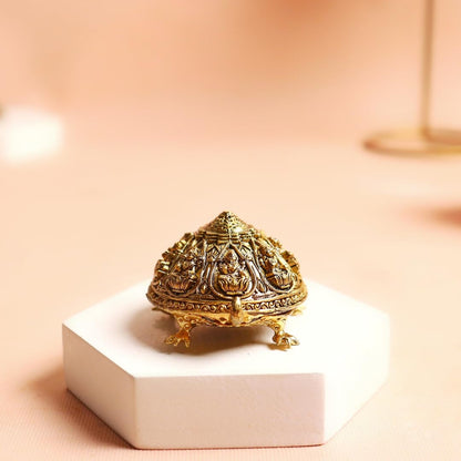 Finecrafted Brass Kachua for Good Luck | 2 Inch | Tortoise for Home | Shri Yantra On Tortoise Small | वास्तु उपाय | Ashta Lakshmi | Turtle Showpiece for Prosperity | Feng Shui |
