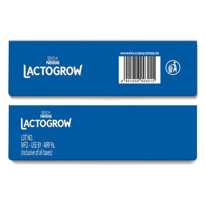 Nestle LACTOGROW Nutritious Milk Drink Powder | Biscuity Vanilla Flavour (2 - 6 Years), 400g, Bag-In-Box Pack