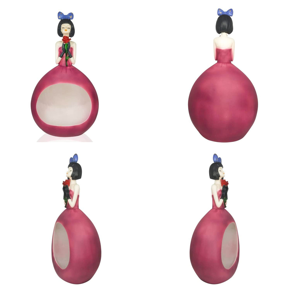 Versatile Doll Shaped Figurine Home Decor Decor (Pack of 1, Pink)