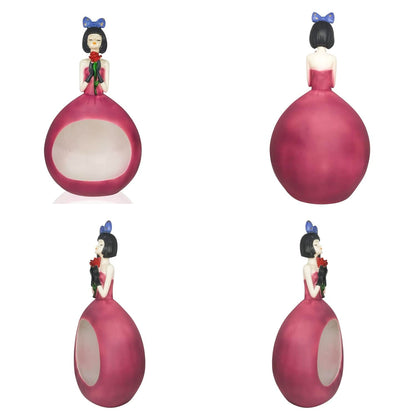 Versatile Doll Shaped Figurine Home Decor Decor (Pack of 1, Pink)