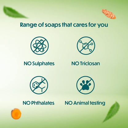 Himalaya Herbals Neem and Turmeric Soap, 125gm (Pack of 4) with Value Pack Save Rs.20