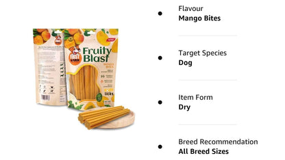First Bark Fruity Blast Dog Treat Mango 225g (Pack of 1) All Life Stages Sold By Dogsncats