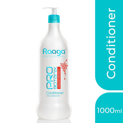 Raaga Pro Botanix Colour Protect Conditioner bottle with 1000ml label on a white background