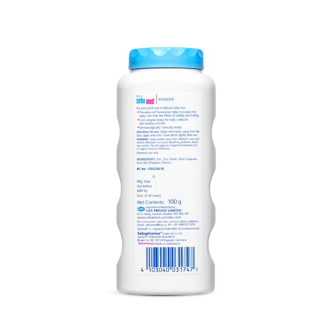 Sebamed Baby Powder| Olive Oil, Allantoin|100 gm