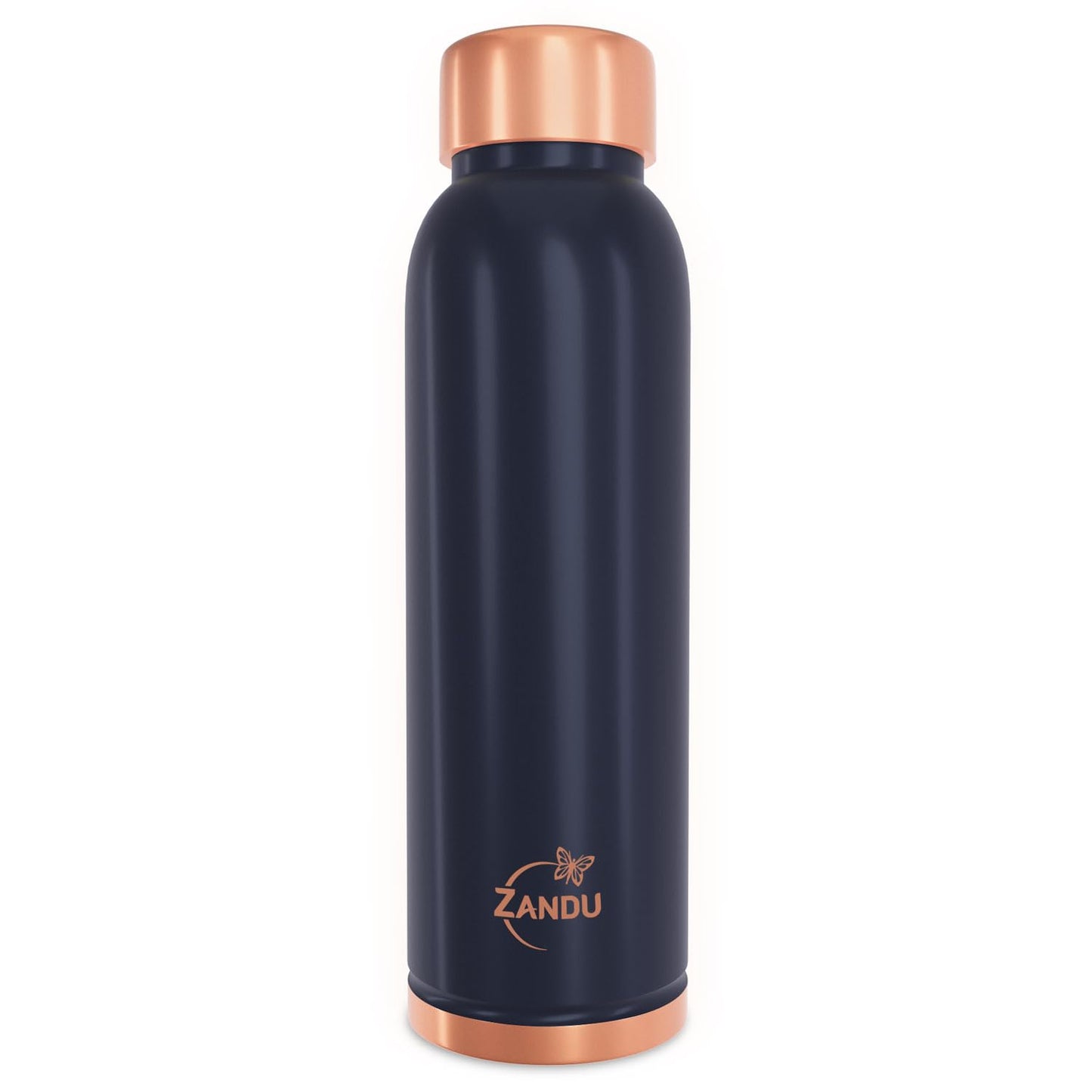 Zandu Copper Bottle (Blue): Prepared with 100% Pure Copper |Supports Digestive & Liver Health | Helps Enhance Immunity| Useful in Promoting Overall Health (Pack of 950 ml)