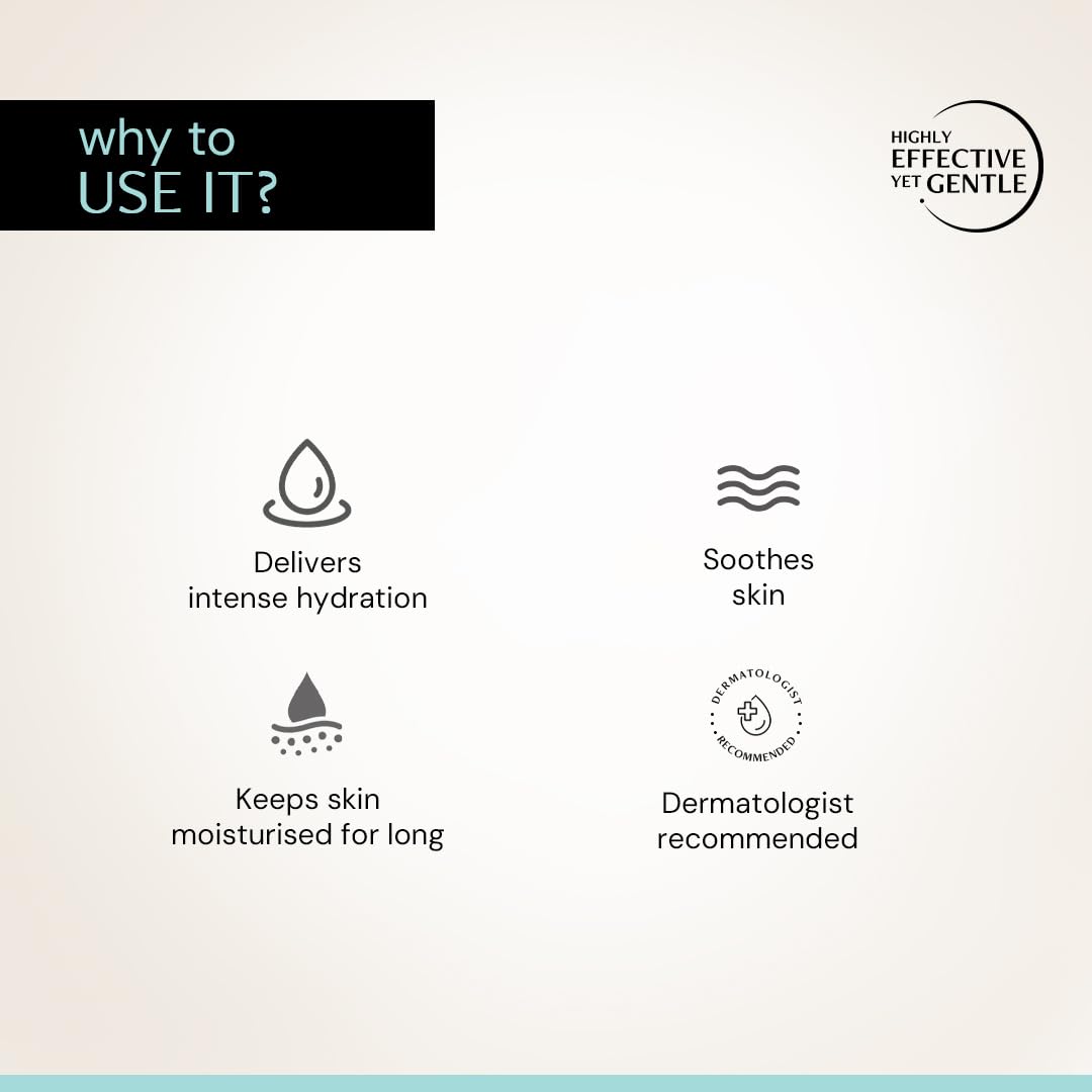 Product description card with icons and text on a light background