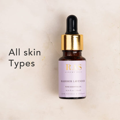 RAS LUXURY OILS Pure Essential Oil Organic 10ml (Tea tree) | Best For Acne, Face, Skin & Hair, Reduces Dark Spots, Dandruff