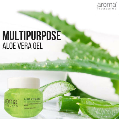 Aroma Treasures Aloe Vera Gel for Face, Body & Hair | Moisturizing & Hydrating Aloevera Gel | 98% Ingredients of Natural Origin | Pure Aloe Vera Gel for Skin, Hair & Pimples | 125g