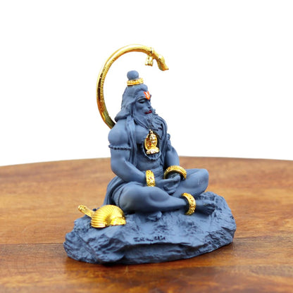 Resin Lord Hanuman Idol – Decorative Bajrangbali Statue for Home Mandir, Car Dashboard, Vastu Remedies, Protection Blessings & Spiritual Gifting