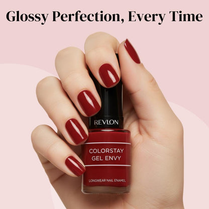 REVLON Colorstay Gel Finish Envy Long Wear Nail Enamel, Queen of Hearts, 11.7ml, Pack Of 1