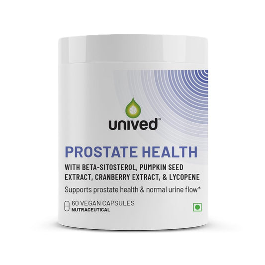 Zephivo Unived Prostate Health with Beta-sitosterol, & Pumpkin Seed Extract | Helps Reduce Night time Bathroom Trips, Supports Better Bladder Emptying & Healthy Prostate Function | 60 Vegan Capsules
