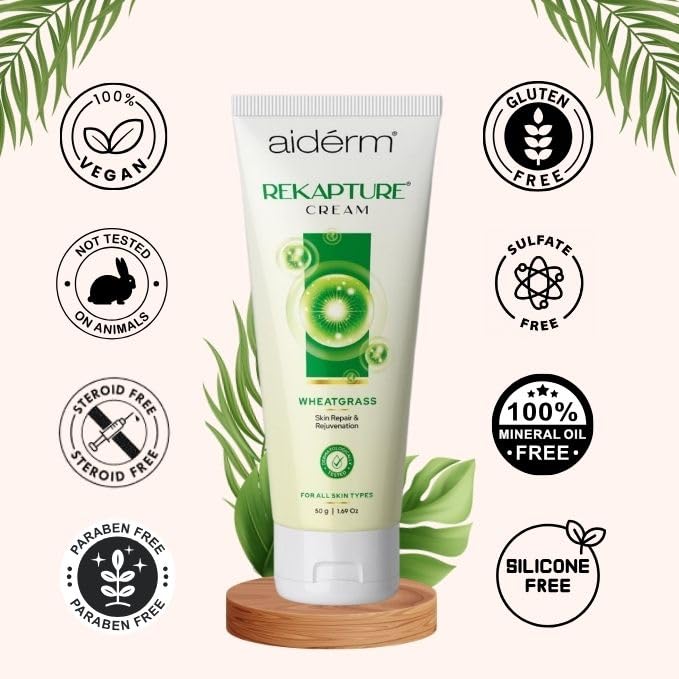 Rekapture – (Wheatgrass) Cream for skin Repair, recovery & rejuvenation – 50 G