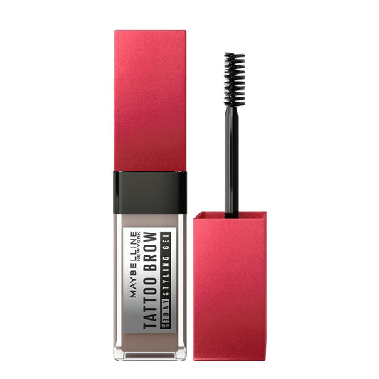 Maybelline New York Tattoo Brow 3 Day Styling Brow Gel - Deep Brown, Semi-permanent Tinted Eyebrow Gel, Water, smudge & Transfer-proof. Tattoo Brow 3 Day Styling Brow Gel Last Up To 3 Days | 6ml