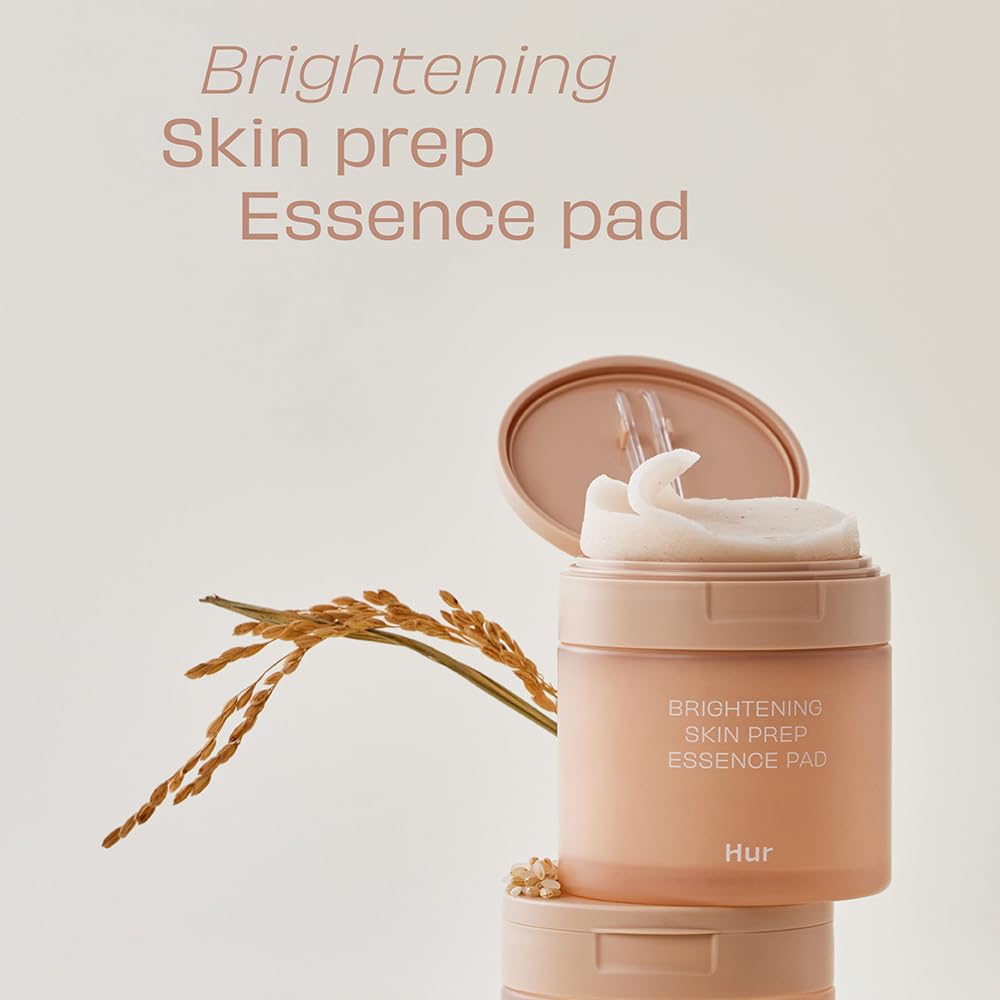 House of Hur Brightening Skin Prep Essence Pad (70 pads) - Brightning, Exfoliating, Hydrating Soft Cotton Essence Pads, Moisture Barrier, Reduce Hyperpigmentation – 140ml