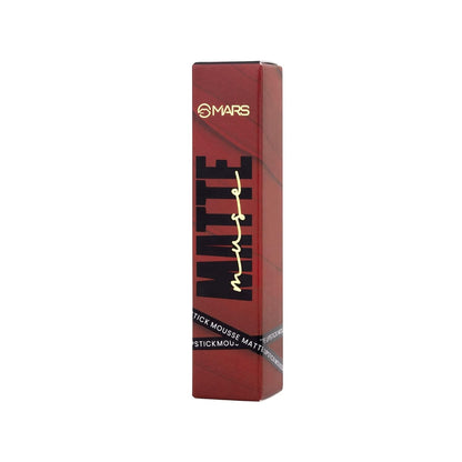 MARS Matte Muse Mousse Lipstick (3ml) (05-EMPRESS) with Doe-Foot Applicator | Highly Pigmented | Smooth Texture | Hydrating Formula | Blurry Lips Effect