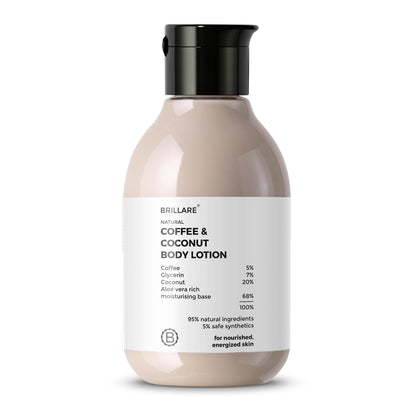Brillare Coffee & Coconut Body Lotion for Energized & Moisturised Skin