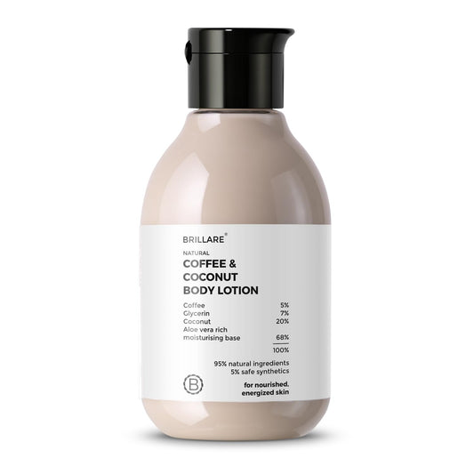 Brillare Coffee & Coconut Body Lotion for Energized & Moisturised Skin