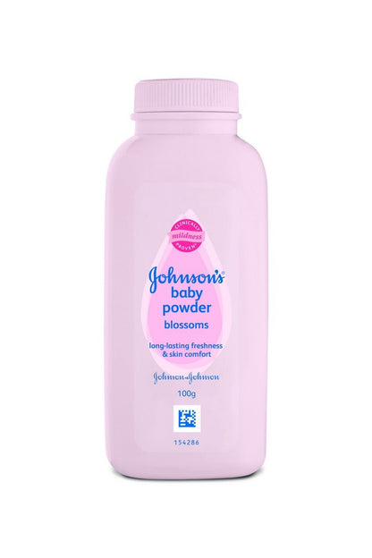Johnson's Baby Powder Blossoms | With Sodium Citrate, Citric Acid | Pack of 1, 100g