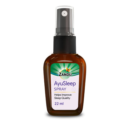 Zandu AyuSleep Spray| Prepared with 100% Natural and Safe to Use Ingredients| Remedy for Sleep disturbances, stress & anxiety (Spray Bottle)