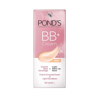 POND'S BB+ Cream|| Instant Spot Coverage + Light Make-up Glow|| Ivory 30g