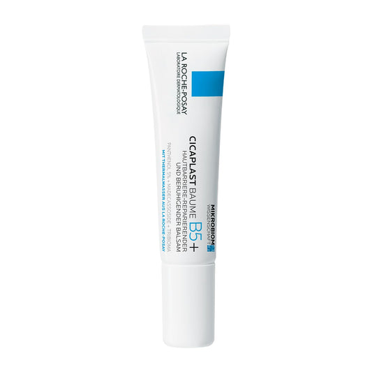 La Roche-Posay Cicaplast Baume B5+ tube on a white background