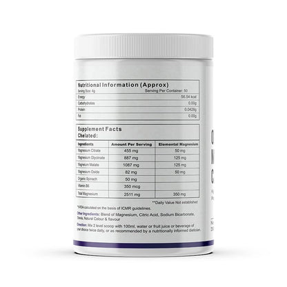 Autoimmunity Care Optimal Magnesium Care – 4-in-1 Magnesium Complex with B6 | Magnesum Glycinate, Citrate, Malate & Oxide | Supplement for Sleep, Stress, Muscle Cramps, Bones & Nerves | 200 gm (50 Servings)