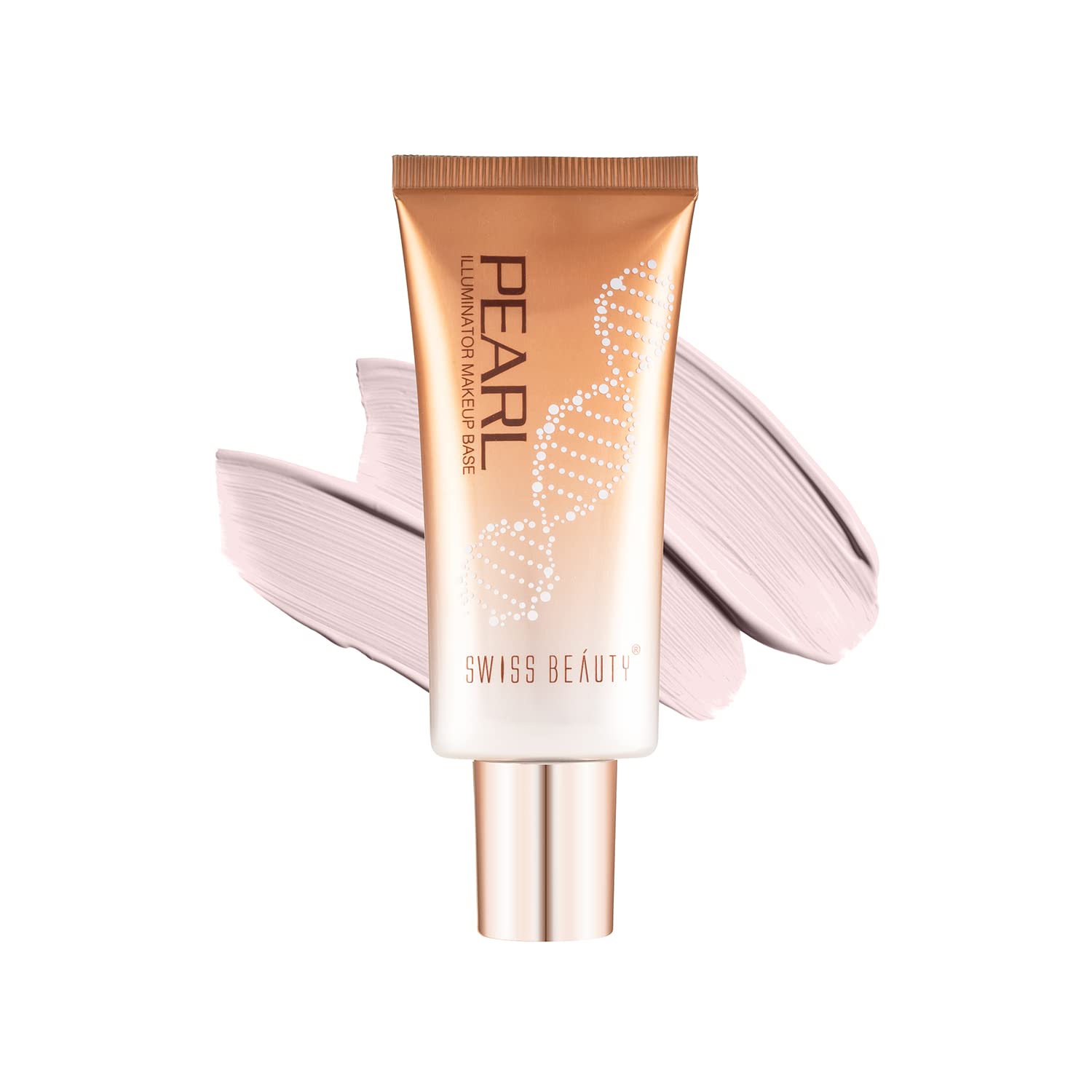 Tube of Swiss Beauty Pearl cream on a white background